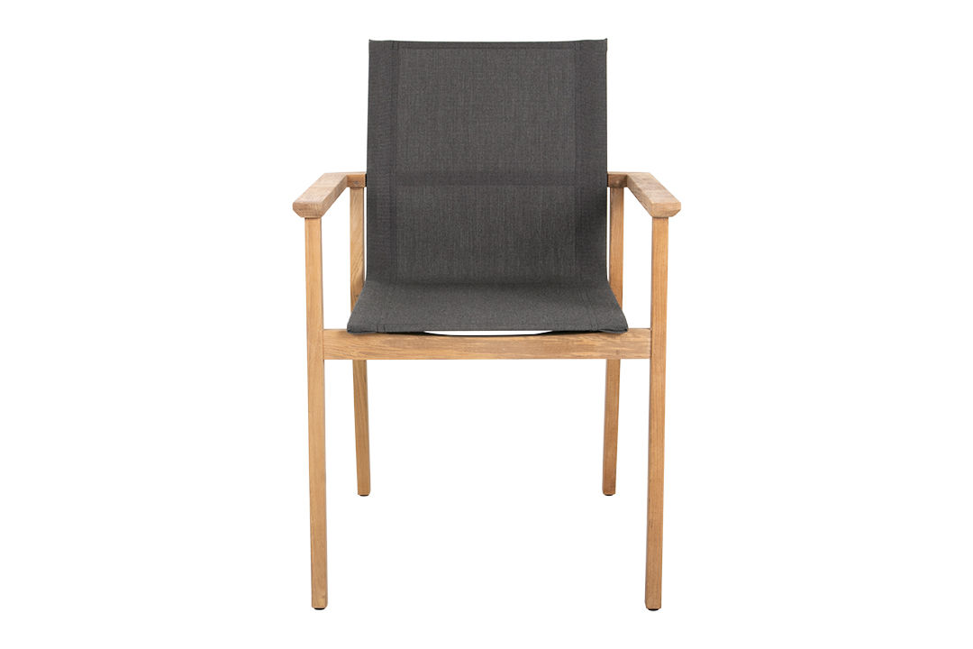 Maya Sling Dining Chair, Anthracite, Coated